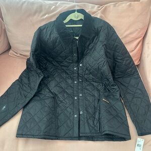 Barbour Quilted Black Utility Jacket